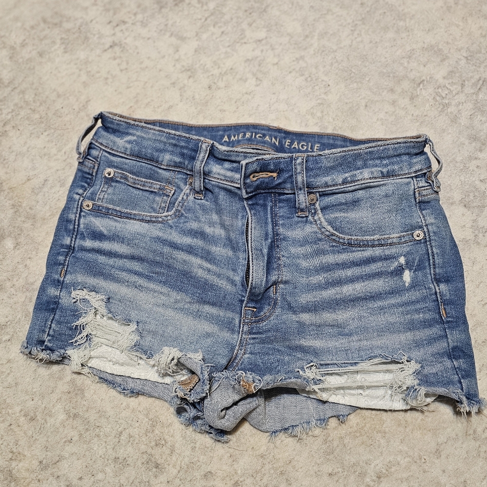 American Eagle Outfitters Ripped Denim Shorts